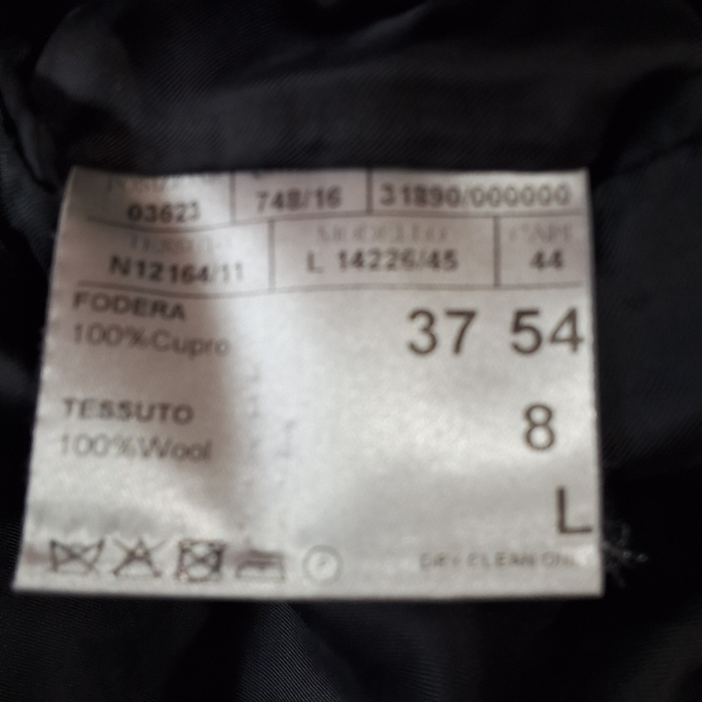 CANALI 37R DARK SUIT JACKET - Picture 8 of 8